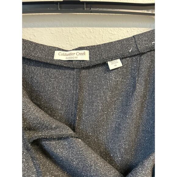 NWT Coldwater Creek Classic Holly Tweed size 14 Black Gray Dress Pant $79 MSRP - Picture 8 of 8
